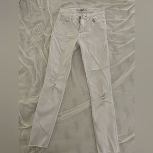Joes Jeans Ankle Length Ripped White size 24